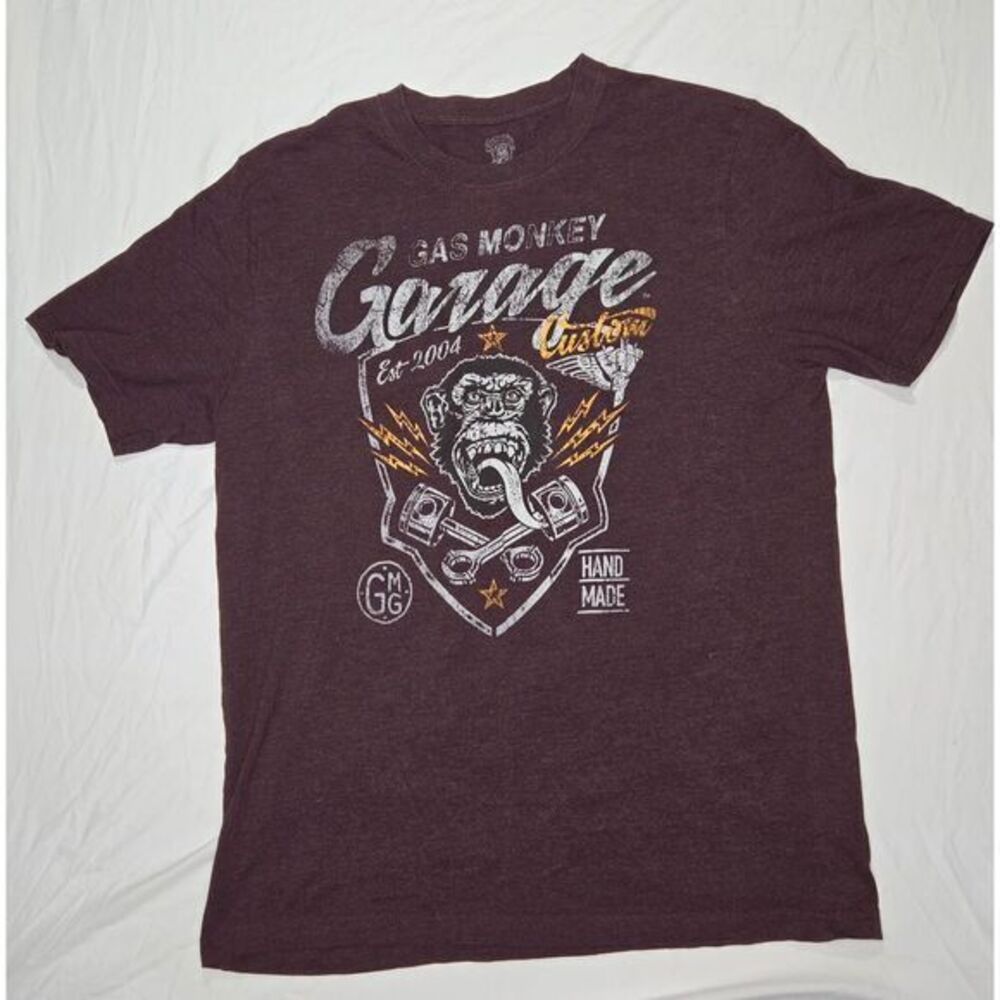 Gas Monkey Garage Custom Hot Rod T-Shirt Vintage Style Automotive Graphic Design